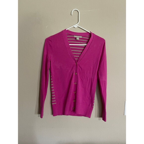 XS Banana Republic Pink and and Tan Cardigan - Picture 1 of 3